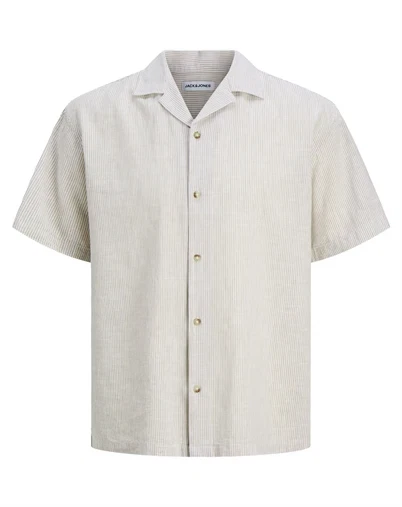 Jack & Jones - JJESummer Blend Resort Skjorte - Crockery